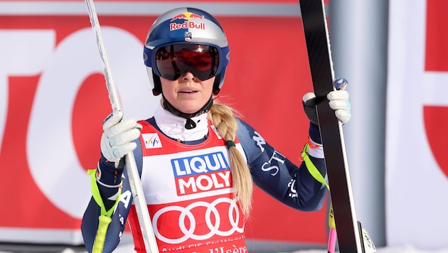 Lindsey Vonn wurde in der Abfahrt Dritte.