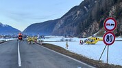 Auch zwei Hubschrauber standen im Einsatz.