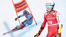 Sofia Goggia (l.) hat den Super-G in Val d‘Isere gewonnen, Mirjam Puchner und Co. gingen leer ...