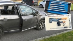 Schwer bewaffnet und maskiert waren die Hooligans unterwegs. Einer der kroatischen Insassen ...