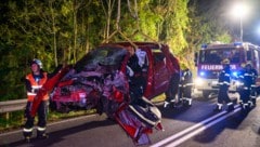 In diesem Auto starb der 58-jährige Linzer nach dem Unfall.