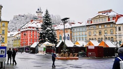 2021 lag Mitte Dezember in Graz Schnee, bis zum Heiligen Abend war nichts mehr übrig. Heuer soll ...