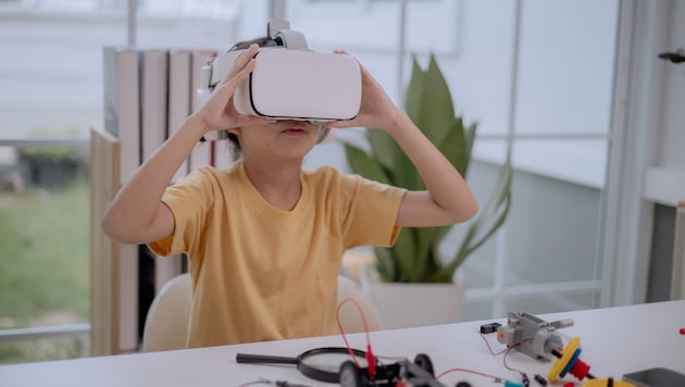 Mit einer VR-Brille müssen Kinder nicht mehr in die Natur gehen, um sie zu erleben.