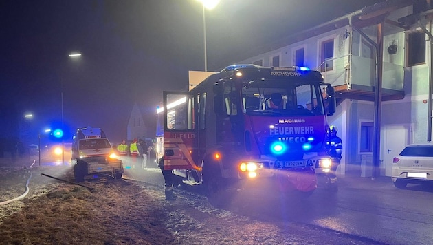 22 Kräfte von zwei Feuerwehren standen im Einsatz.