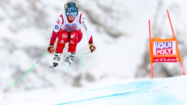 Magdalena Egger war erstmals in Val d‘Isere im Weltcupeinsatz.