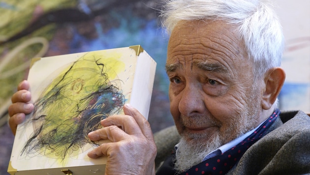 Der Künstler während der Präsentation der „Sacher Artists‘ Collection“ im Jahr 2014 in Wien