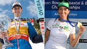 Daniel Tschofenig und Magdalena Lobnig strahlen von Kärntens Sport-Thron.