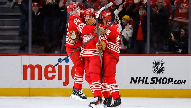 Die Detroit Red Wings haben allen Grund zur Freude.