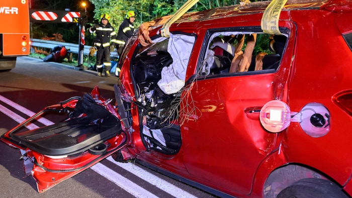 Bei dem Unfall auf der B126 bei der Speichmühle (Gemeinde Kirchschlag) gab es im Oktober 2024 ...