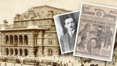 Wilde Szenen spielen sich am 20. Februar 1931 vor der Wiener Staatsoper ab, als zwei Attentäter ...