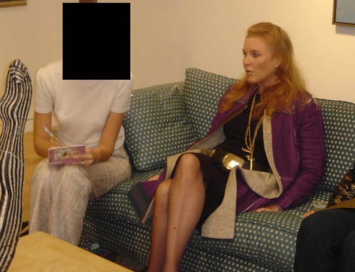 From the Epstein estate: one photo shows Sarah Ferguson, the former Duchess of York - according ...