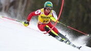 Jakob Greber gab im Slalom von Alta Badia mit der hohen Nummer 70 sein Weltcupdebüt.