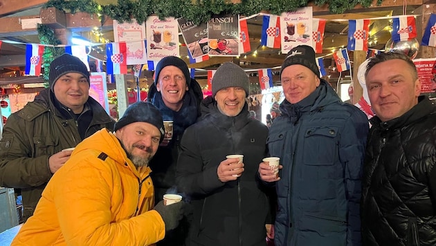 Die Freunde von Croatia Salzburg begrüßten einen prominenten Gast am Salzburger ...