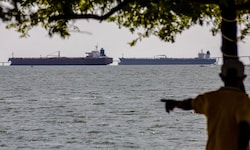Zwei Öltanker vor der Küste Venezuelas