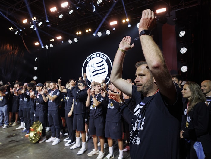 Jürgen Säumel celebrated the championship title with Sturm in May after a highly exciting ...