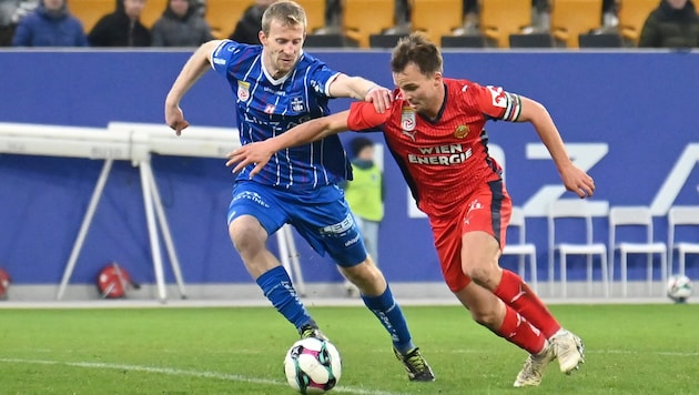 Rapids Kapitän Matthias Seidl (re.) wird auch in der Winterpause Gas geben.