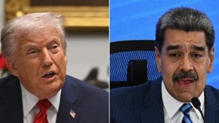Von links: US-Präsident Donald Trump und Venezuelas Präsident Nicolás Maduro