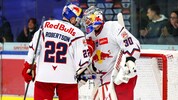 David Kicker (re.) ist der beste Tormann der ICE Hockey League.