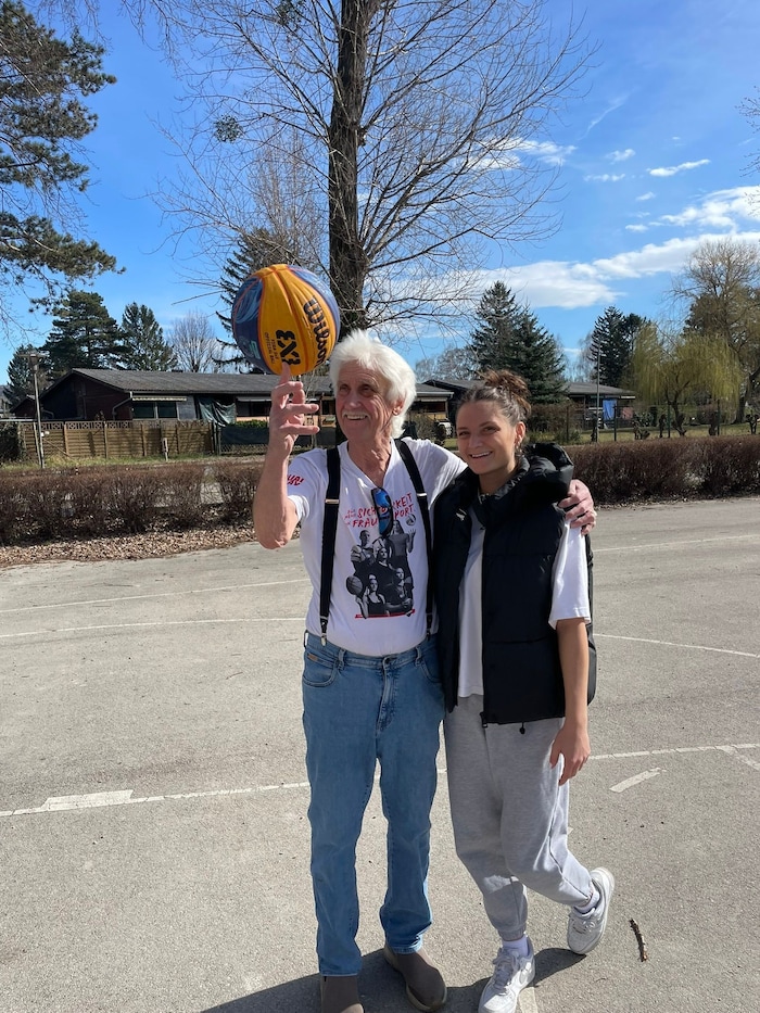 Von Opa Franz hat Bekki das „Basketball-Gen“ geerbt.