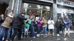 Eine Gemeinde im Norden Spaniens hatte am Montag Grund zum Feiern.