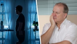 Ein nachdenklicher Gerhard Ströck im Gespräch mit der „Krone“. Li.: Ausstellung des Fotografen ...