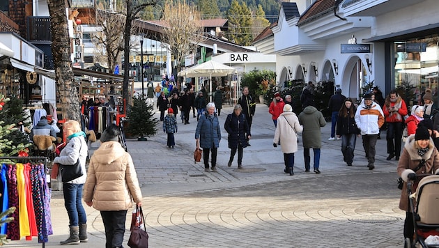 Auch Flanieren (im Bild Seefeld) gehört zum Urlaub, bei Schneefall wäre es romantischer.