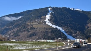 Areitbahn in Zell am See: Lust auf Wintersport kommt bei diesem Anblick nicht unbedingt auf.