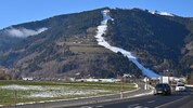 Areitbahn in Zell am See: Lust auf Wintersport kommt bei diesem Anblick nicht unbedingt auf.