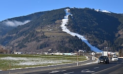 Areitbahn in Zell am See: Lust auf Wintersport kommt bei diesem Anblick nicht unbedingt auf.