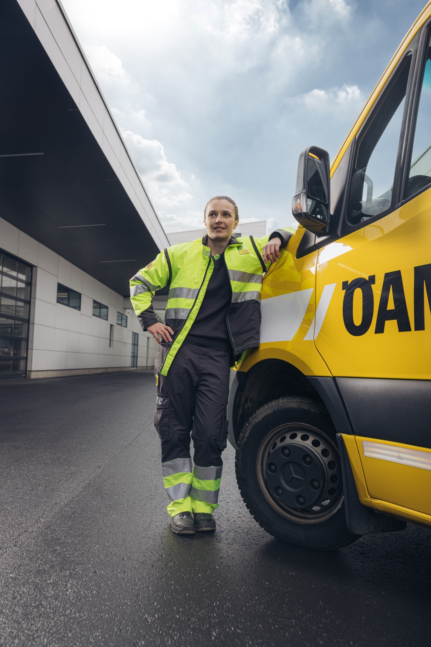 Leonie Tieber, ÖAMTC- Pannenfahrerin in Graz