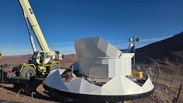 Wegen starken Windes wurden die Montagearbeiten in Chile unterbrochen.