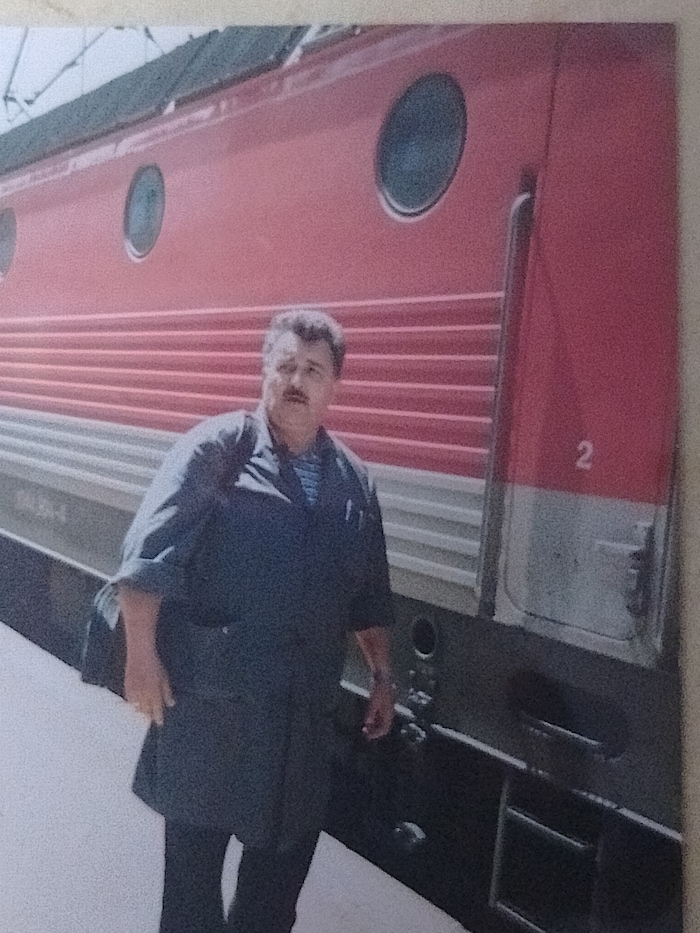 Vater Rudolf einst vor „seiner“ Lok