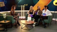 Das krone.tv Adabei-Team: Sasa Schwarzjirg, Birgit Waldsam, Mario Grueninger &amp; Isabella ...