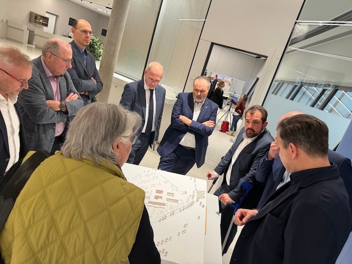 Präsentation des Entwurfs für das geplante Krankenhaus in Gols.