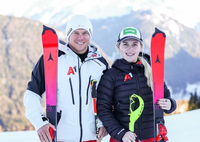 Elina Stary und ihr Guide Stefan Winter.