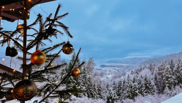 Auch in Pörtschach am Wörthersee liegt die weiße Pracht.