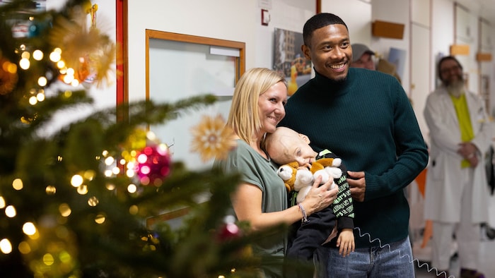 Alaba nahm sich Zeit für Fotos mit den Kleinsten.