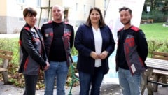 Vizebürgermeisterin und Wohnbaustadträtin Kathrin Gaál (Mitte) unterwegs mit Ordnungsberatern im ...