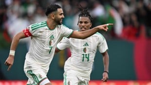 Riyad Mahrez (l.) traf doppelt.