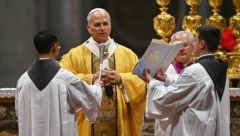 Papst Leo zelebrierte seine erste Christmette im Petersdom. 