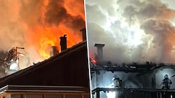 Der Brand sorgte am Christtag für einen Großeinsatz – um die 150 Feuerwehrleute waren vor Ort ...