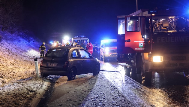 Der Wagen kam entgegen der Fahrtrichtung zum Stehen.
