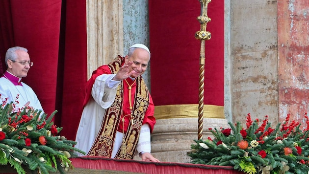 It is the first Christmas with the new pontiff after the death of Pope Francis, who died in ...