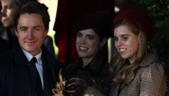 Edoardo Mapelli Mozzi (Ehemann von Beatrice) begleitete die Prinzessinnen Eugenie und Beatrice ...