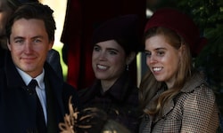 Edoardo Mapelli Mozzi (Ehemann von Beatrice) begleitete die Prinzessinnen Eugenie und Beatrice ...