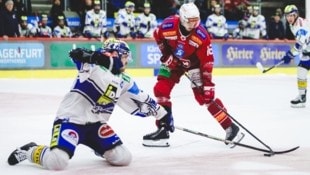 Der VSV (mit Thomas Vallant, li.) ging zuletzt in Klagenfurt gegen Simeon Schwinger (re.) und ...