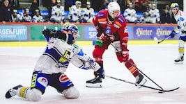 Der VSV (mit Thomas Vallant, li.) ging zuletzt in Klagenfurt gegen Simeon Schwinger (re.) und ...