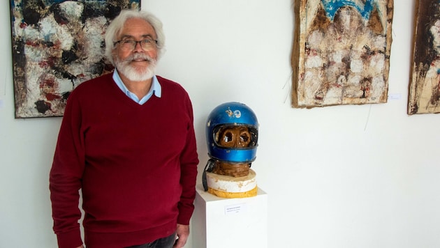 Michael Csokay in seinem Atelier.