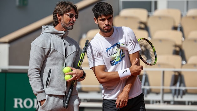 Carlos Alcaraz und Juan Carlos Ferrero