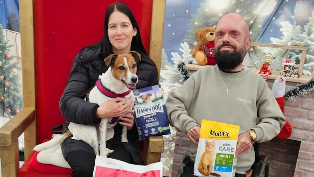 „Futter statt Böller“: Drexler und Zanot hoffen, mit ihrer Spendenaktion vielen Tierhaltern ...